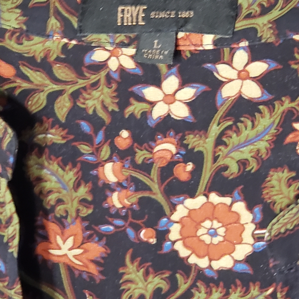 Frye printed ruffle blouse - Picture 2 of 3